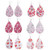 6 Pairs Leather Earrings Set for Women Handmade Heart Pattern Teardrop Drop Dangle Earrings Hook Earrings