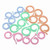 ZheJia Crochet Stitch Markers Clip -Assorted Color- Split Stitch Marker Rings Multi-Colored Knitting Stitch Counter Rings 40 pcs
