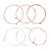 Folk Guitar String, 6Pcs Metal Strings Set Practice Replacement Part Accessory for Acoustic Folk Guitar