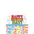 Amscan Birthday Plastic Table Cover, 54" x 84", Multi Color