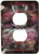 3dRose lsp-30598-6 Two Plug Outlet Cover with Ravens Dream Red Cross