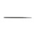 "Crescent Nicholson 4"" Triangle Single Cut Double Extra Slim Taper File - 14942MN", multi -one size-