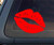 UUSticker 5.75x4.45Inch Kiss Mark Hot Lips Car Decal Sticker for Car Motorcycle Window Bumper Laptop Notebook Red