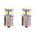 2 Pcs White 1156 LED Car Brake Light Bulb BA15S R5W 5050 8SMD LED Car Lights Bulb Tail Light Bulbs Backup Signal Blinker 12V Replacement