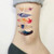 Oottati Small Cute Temporary Tattoos Stickers Colored feather -2 Sheets-