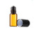 Amber Bottle,Refillable Portable Empty Essential Oil Bottle Perfume Roller Ball Container-3ml-1pc-Glass Material-