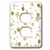 3dRose lsp_213072_6 Chic Gold Bling Bokeh Confetti Dots 2 Plug Outlet Cover