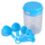 Container Measuring Cup, Spout and Stackable Spoons Blue Measuring Cups  plus Spoons Measure Kitchen Measuring Set, for Tea Coffee Measuring
