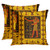 Emvency Set of 2 Throw Pillow Covers Red Black and Yellow Egypt Anubis Egyptian Gods Ancient Hieroglyphs Decorative Pillow Cases Home Decor Standard Square 18x18 Inches Pillowcases