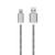 wpOP59NE USB Charge Cord 1m Nylon Braided Micro USB Phone Charging Cable Data Transfer Cord for Android Silver