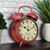 FirsTime 99657 Double Bell Tabletop Alarm Clock Aged Red