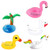 5PCS Inflatable Drink Holders Drink Floats Inflatable Cup Coasters Pool Drinks Holder Drink Floats for Swimming Pool Water Fun