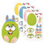 Build-Your-Own-Easter Egg Sticker Sheets - Easter Egg Decorating Stickers, 12 4 1/2 by 7 1/2 Inch Sheets