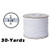 White Elastic Cord 1/4" Width 30-Yards Length Elastic Bands, Heavy Stretch Knit Elastic Spool for Sewing DIY Sewing Crafts