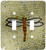 3dRose lsp_29712_2 Dragonfly On Beige Toggle Switch Multi-Color
