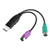 Ps2 Turn USB Keyboard Interface, USB Turn Ps2 Female Adapter Converter, Round Head Handle Round Mouth Mouse Adapter Cable, USB to PS2 Keyboard and Mouse Conversion Adapter