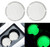 2PCS Car Cup Coaster Universal Vehicle Bling Travel Auto Cup Holder Bling Car Accessories 2.75 inch,Rhinestone Anti Slip Insert Coaster for Most Car Interior-White-