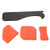 4PCS Caulk Tools Kit,Silicone Sealant Glass Cement Caulking Scraper, Frames Sealant Grout Remover Finishing Tool,for Finish to Most Household sealants, fillers, Grout, etc.-Red-