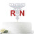 Sliver Glitter Congrats RN Cake Topper - Congrats Nurse Cake Topper - Nursing School Graduation Party Decoration Supplies