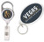 Vegas Golden Knights Premium Id Badge Reel with Oval Key Ring Gift Set
