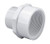 White SCH 40 PVC Reducer - 3/4 Inch Slip Socket x 1/2 Inch FNPT Female Pipe Thread - PVC Pipe Reducer Adapter Fitting - PVC Reducer Bushing for Home Sewer Plumbing Water Line