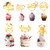 7Pcs Gold Birthday Cake Toppers Happy Birthday Cake Toppers/Cupcake Toppers Acrylic Cake Topper Cake Decoration Supplies