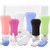 Travel Bottles , Bontip Leakproof Silicone Travel Containers with 6 Pcs TSA Approved Squeezable Travel Bottles  and  Accessories for Cosmetic Shampoo Conditioner Lotion Soap -3/2oz-