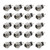 20pcs DC Power Supply Jack Socket Female Panel Mount Connector 5.5mm x 2.1mm