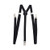 TopTie Men's Skinny Suspenders Clip-End Adjustable Y-Back 1/2 inch Suspender-Black
