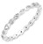 Cubic Zirconia Stackable Eternity Ring Sterling Silver Size 6