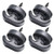 AUTOXBERT 4X Car Hook Mounting Points Cargo Net Replacement Hooks Hardware Kit for Car Rear Cargo Trunk Storage Organizer Net