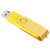 OTG Disk, Flash Drive Yellow File Memory Stick OTG Flash Drive, for Tablets Smart Phone-8GB-