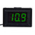 Voltage Meter, Durable Accurate Meter Digital Voltmeter 0.36inch Two Wire DC 2.4-30V LED Display Voltage Meter Waterproof-Green-