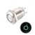 uxcell Momentary Metal Push Button Switch 12mm Mounting Dia 1NO 3-6V Green LED Light