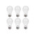LUNO A19 Non-Dimmable LED Bulb, 11W (75W Equivalent), 1100 Lumen, 4000K (Neutral White), Medium Base (E26), UL Certified (6-Pack)