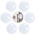 EASEKIT Door Knob Wall Protector 6 Pack - Transparent Wall Protectors from Door Knobs - Round Rubber Door Stopper and Door Knob Protector for Wall - Self-Adhesive Door Stoppers Wall Protector - Clear