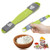 Adjustable Measuring Spoon Double End Eight Stalls Scale Measuring Spoons Metering Spoon Kichen Tool,2 Pack