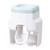 Toothpaste Dispenser Toothbrush Holder Automatic Squeezer Wall Mounted with 2 Brushes Holder for Bathroom Blue,Multifunctional Brush Accessories