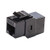 LINKOMM 2-Pack RJ45 CAT6 Keystone Coupler Female to Female Insert Coupler/UTP CAT6 Keystone Inline Coupler Black