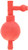 Heathrow Scientific HS20632B Red Rubber Pipette Filler