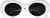 Clout Goggles Oval Mod Retro Vintage Sunglasses Round Lens, White Bold Thick Frame retro