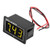 Voltage Meter, Akozon 1pc Digital 0.56? LED Display Waterproof High Precision Voltmeter DC Voltage Meter Panel Automotive Replacement -DC2.5-30V-Yellow-