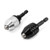 QWORK Drill Chuck Converter, 2PCS 0.3-3.6mm Hex Shank Keyless Drill Chuck Quick Change Adapter Converter with 1/4" Hex Shank