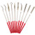 Wolfride 10pcs Mini Diamond File Set Fine Diamond File Set Flat Triangle Needle Files for Metal Glass Ceramic