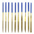 Sydien 10-Piece Diamond Needle File Set -Flat, Round, Half Round, Square, Triangular-3X140mm-