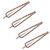 BUUEERR 4 Pcs Shiny Rhinestone Barrettes Bobby Pins Drop Shape Hair Barrette Clip Crystal Hair Pin Bling Hair Clip Bling Hairpins Clips Styling Prom Hair Accessories for Women Girls -Brown-