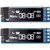 2 Pieces I2C Display Module 0.91 Inch I2C SSD1306 OLED Display Module I2C OLED Screen Driver DC 3.3V - 5V -White Light-