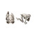 2 Pcs Frog Earrings, Frog Lover Jewelry, Vintage 925 Silver Animal Frog Earrings Fashionable Ear Clips for Women and Girls
