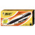 BIC BU311BK BU3 Retractable Ballpoint Pen, Bold, 1.0mm, Black, Dozen