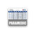 Paramedic Badge Buddy Horizontal w/Height  and  Weight Conversion Charts -Standard, Gray-